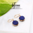 HANDCRAFTED GOLD PLATED EARRINGS FEATURING LAPIS LAZULI GEMSTONES